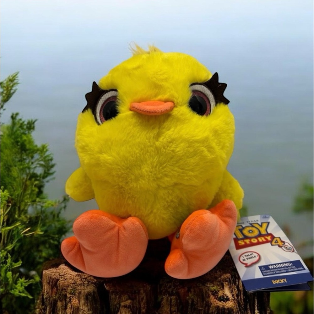 Disney Pixar Toy Story 4 Ducky Talking Plush - Press Foot to Hear Phrases!
